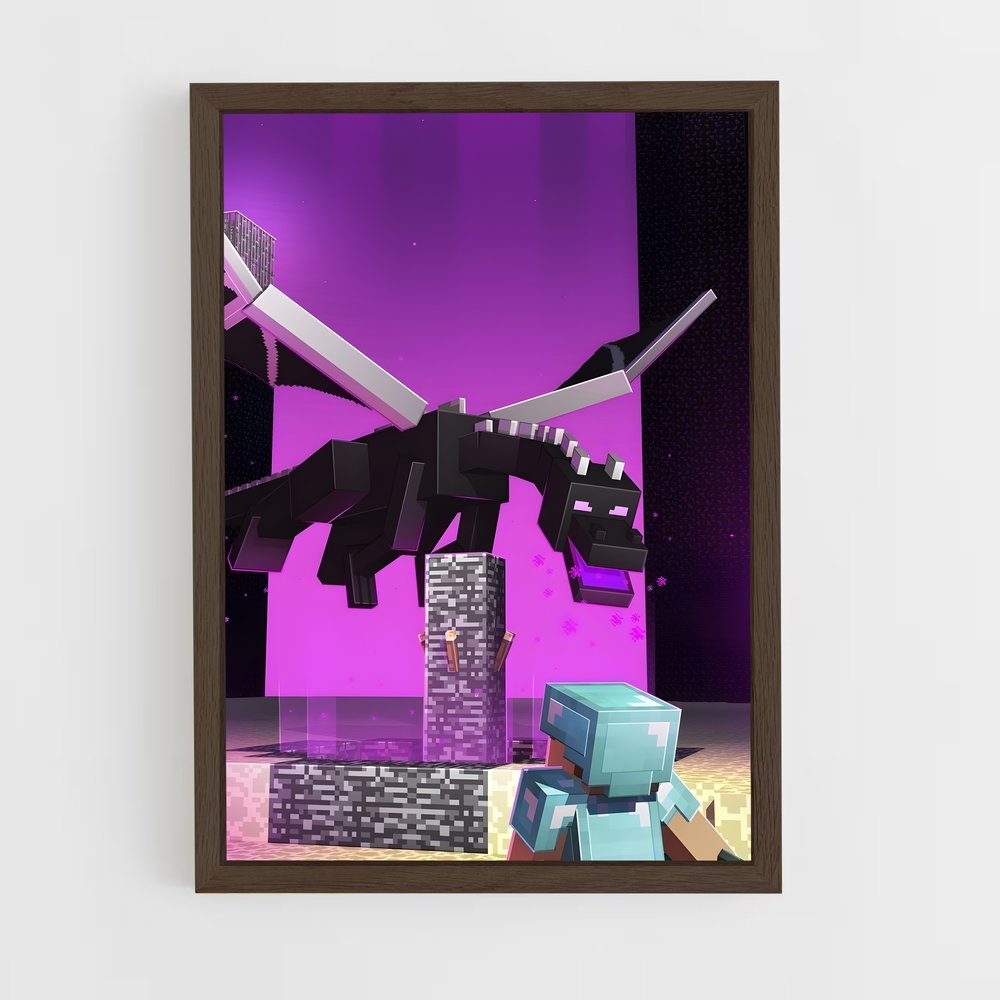 Poster Dragon de l'Ender – affiche Minecraft (vue 5)